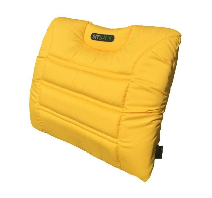 Bild des Artikels SITBACK AIR Fahrzeug Rückenkissen mit aufblasbarem Luftkissen löwenzahn gelb