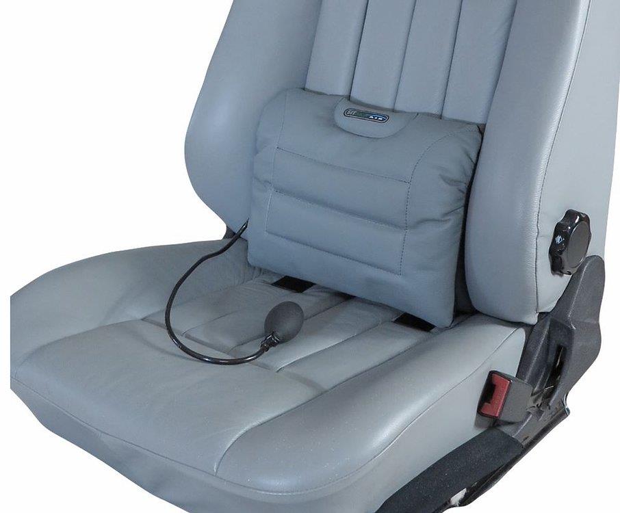 Bild des Artikels SITBACK AIR Fahrzeug Rückenkissen mit aufblasbarem Luftkissen Leder grau